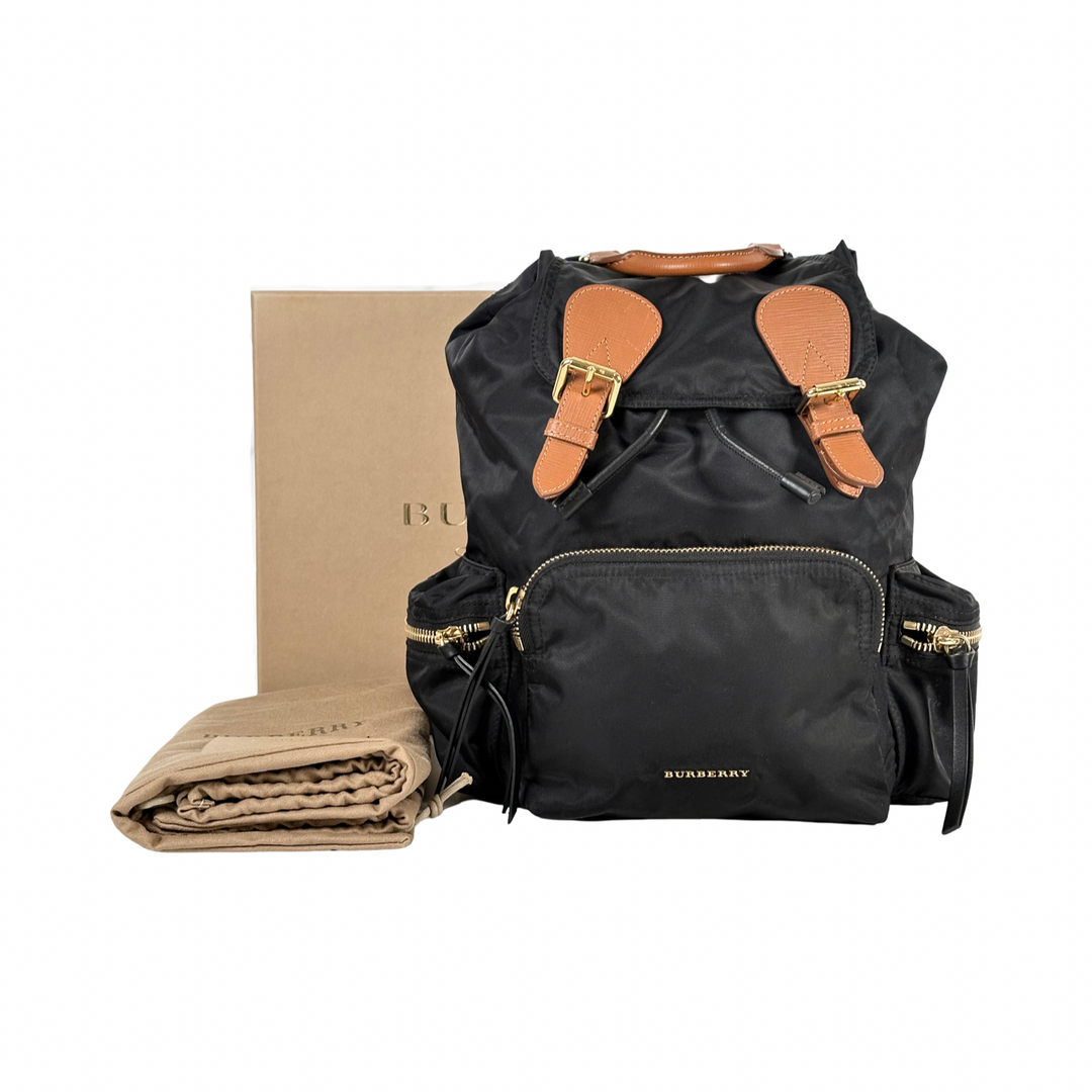 Burberry Nylon Backpack Black Bag
