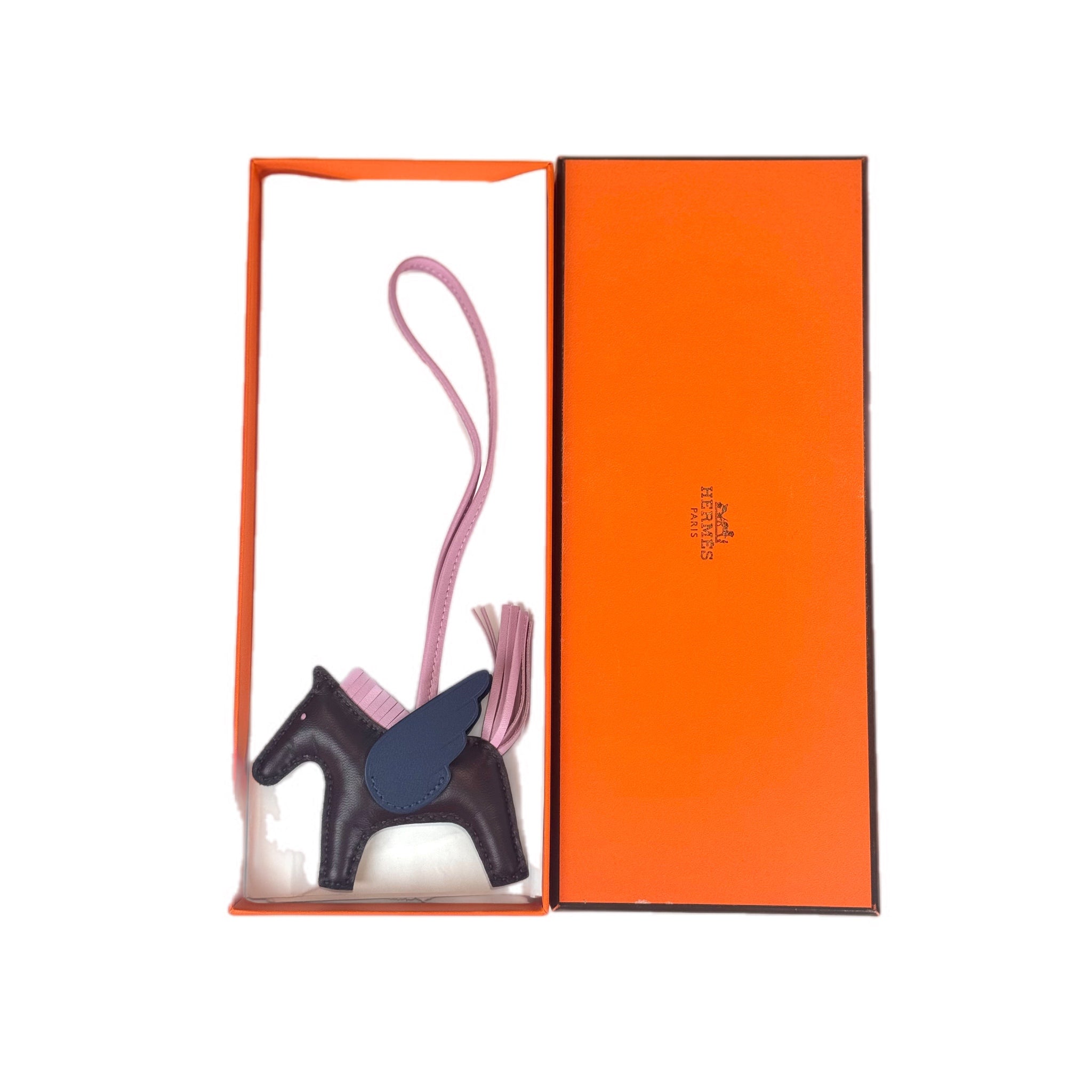 Hermes Rodeo Pegase Pm Burgandy/Navy/Pink