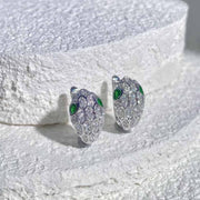 Tsavorite White Diamond Serpenti Earrings D0.30ct d0.38ct. 18K - Jiaxyk