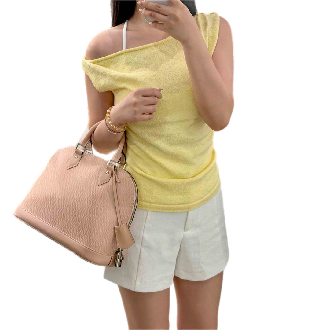 Louis Vuitton Alma Pm Epi Pink Bag