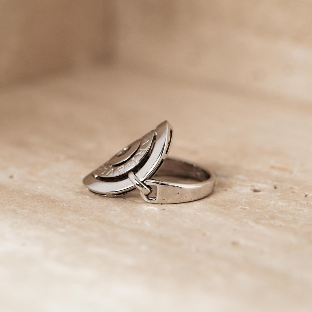Bvlgari Astrale Cerchi 18K White Gold Ring #16