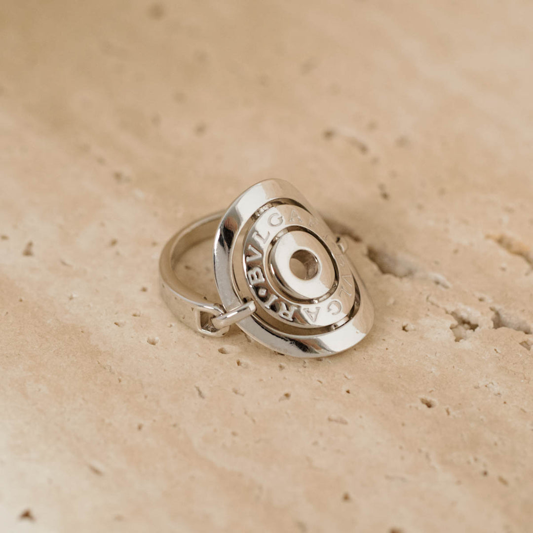Bvlgari Astrale Cerchi 18K White Gold Ring #16