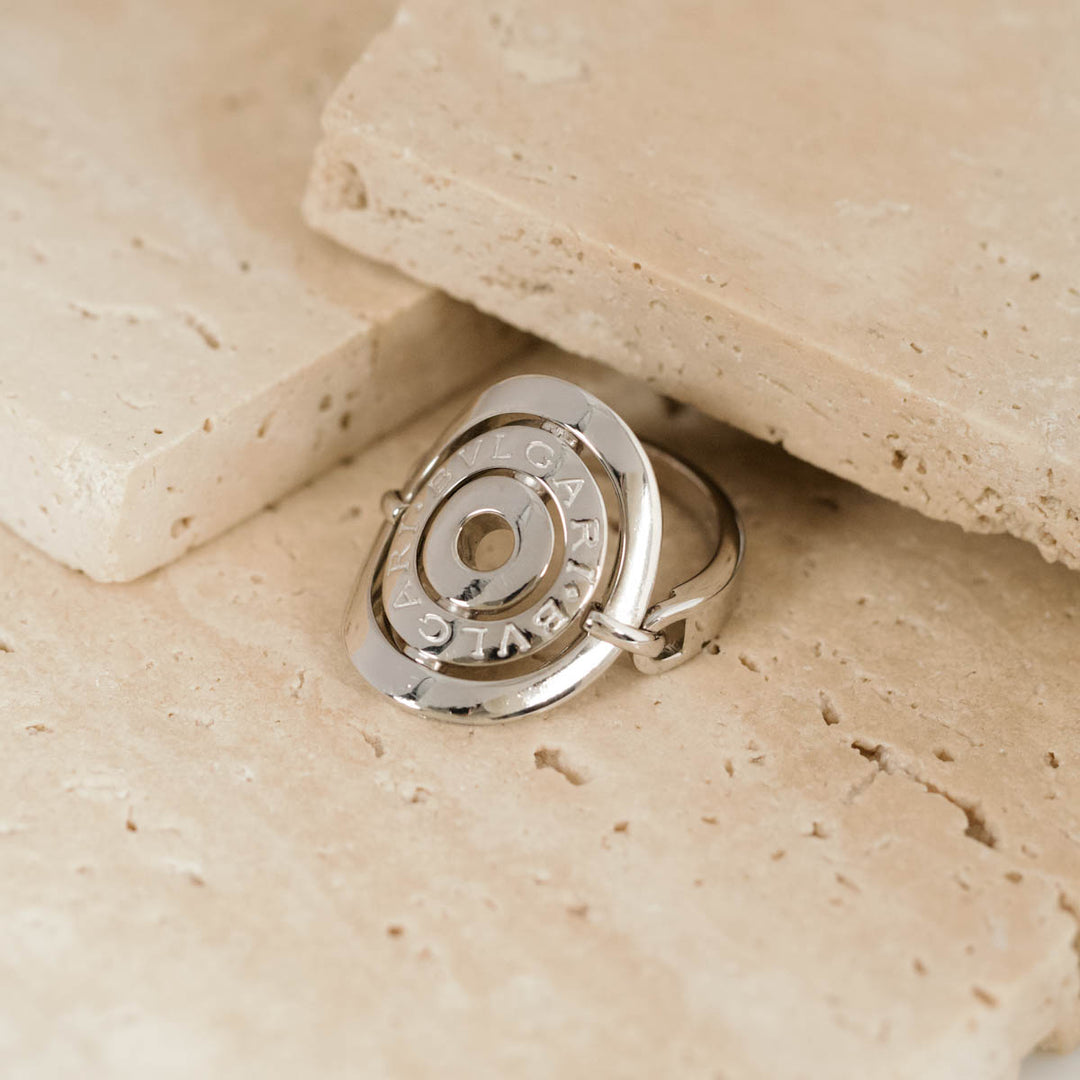 Bvlgari Astrale Cerchi 18K White Gold Ring #16