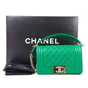Chanel Leboy Lambskin Green Small Bag