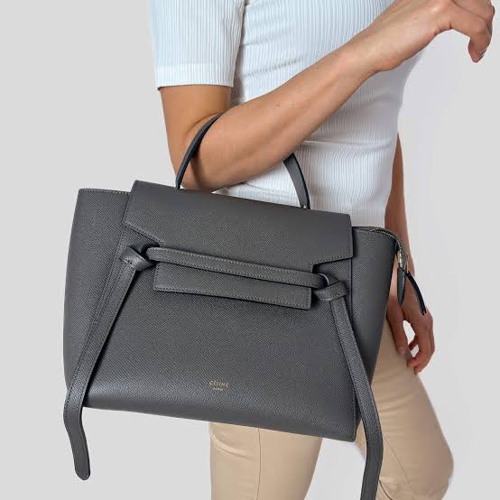 Celine Medium Grey Belt Bag
