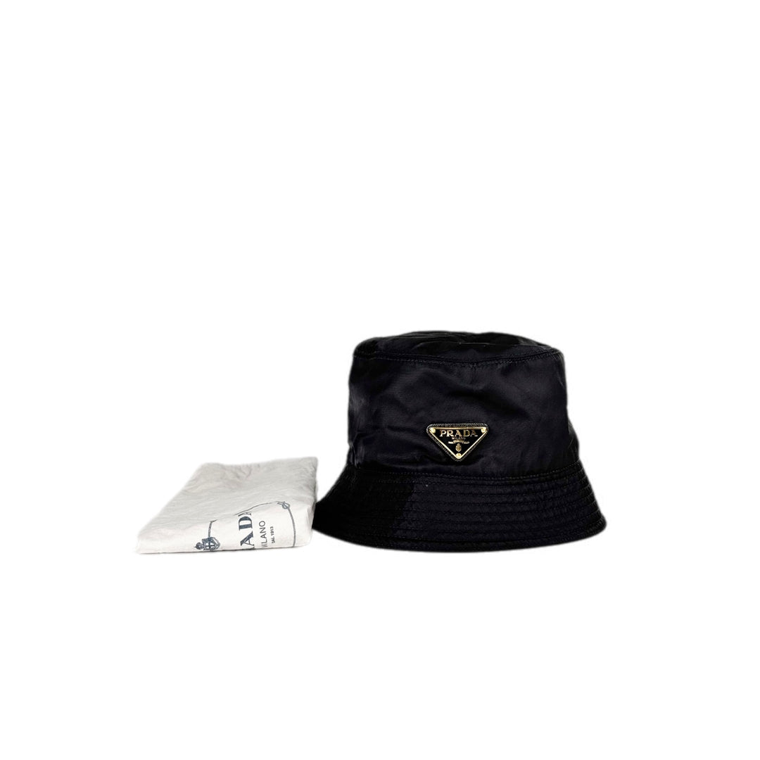 Prada Black Re-Nylon bucket Hat #M 58cm