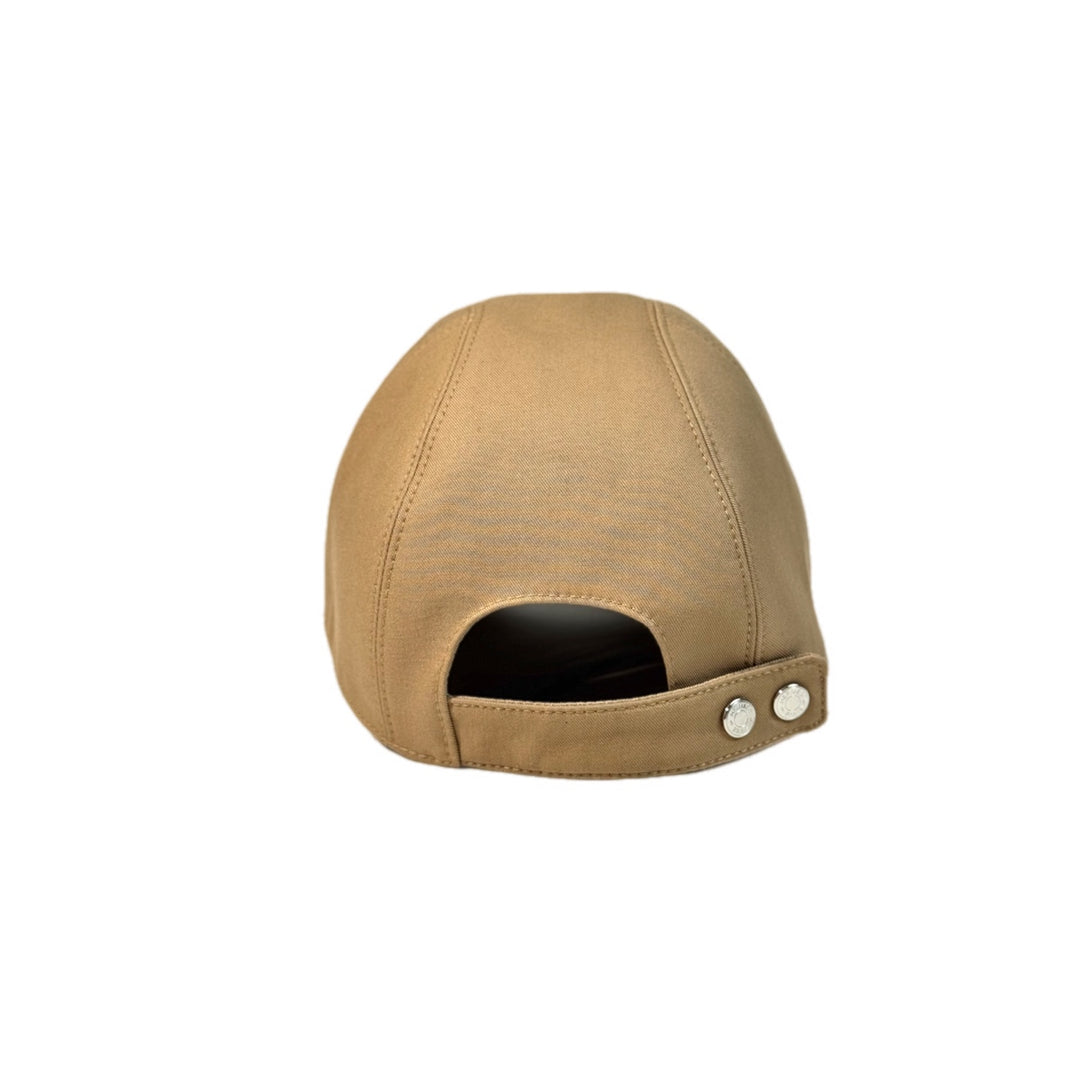 Hermes Brown Cotton Hat #58