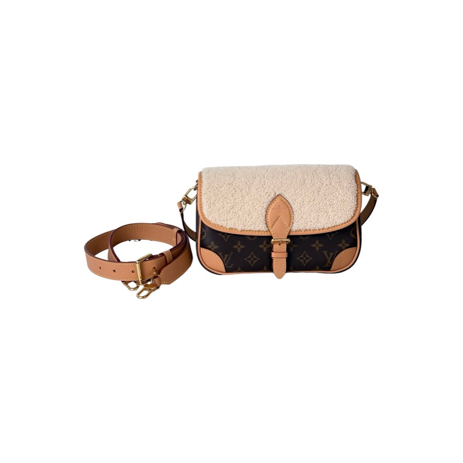 Louis Vuitton Monogram Canvas&Shearling Cozygram Diane Bags