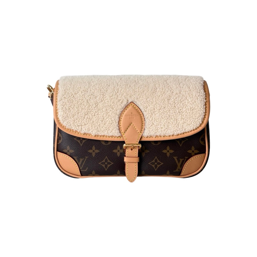 Louis Vuitton Monogram Canvas&Shearling Cozygram Diane Bags