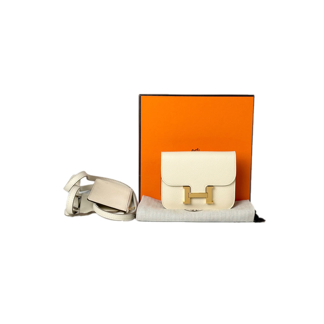 Hermes Constance Slim Nata/Gold