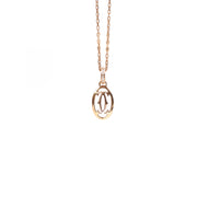 Cartier Double C 18k Gold Diamond Neckalce