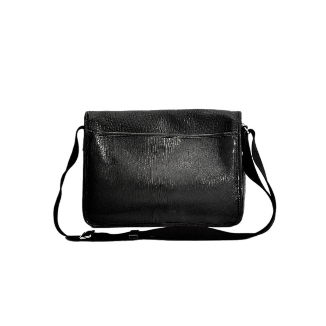 YSL Black Niki Leather Messenger Bag