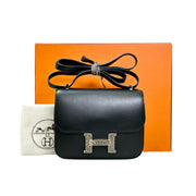 Hermes Constance 18 with Lizard Buckle Black Monsieur - Jiaxyk