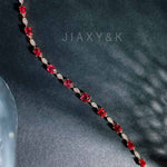 Jedi Spinel Diamond Bracelet D2.85ct d0.34ct. 18K - Jiaxyk