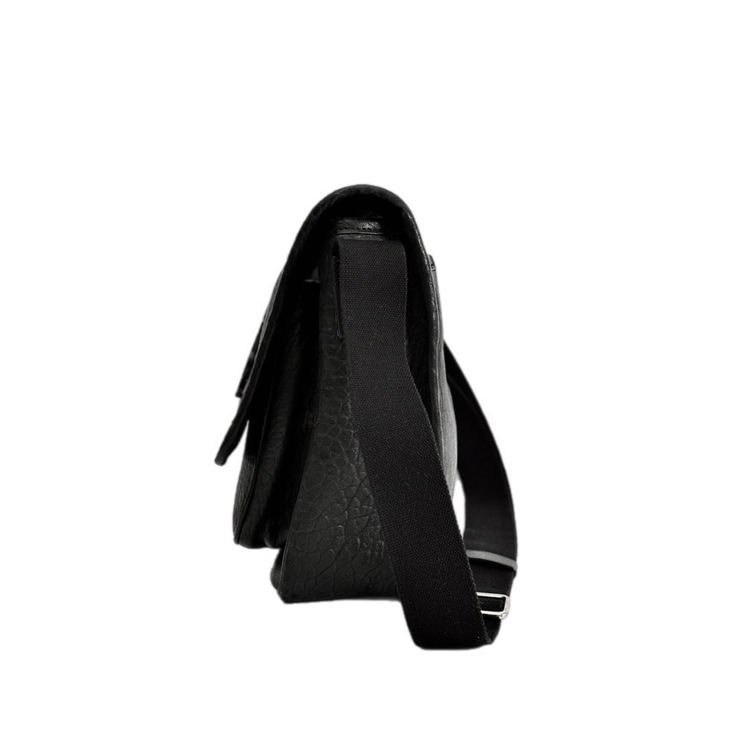 YSL Black Niki Leather Messenger Bag
