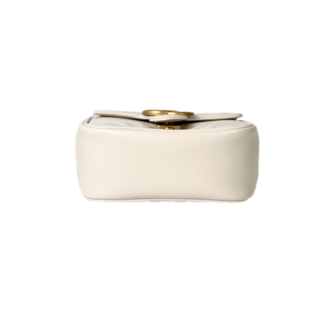 Gucci Marmont Bag Small Square White