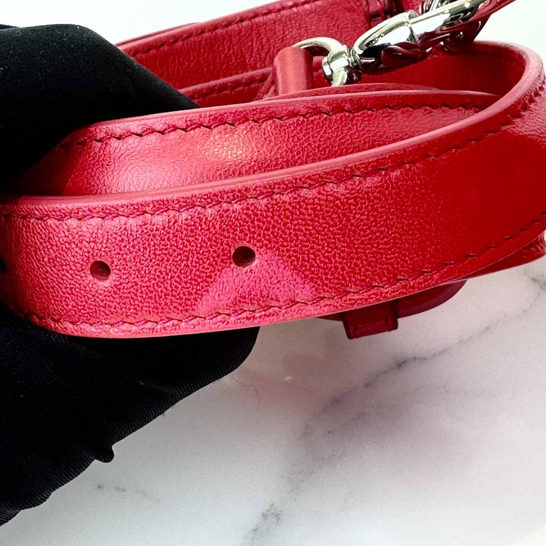 Dior Granville Cannage Bag Red