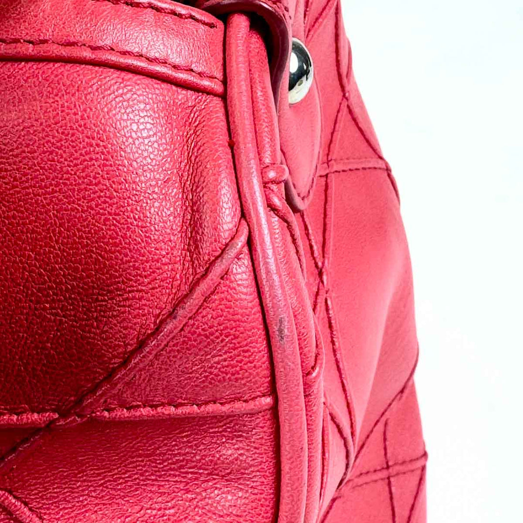 Dior Granville Cannage Bag Red