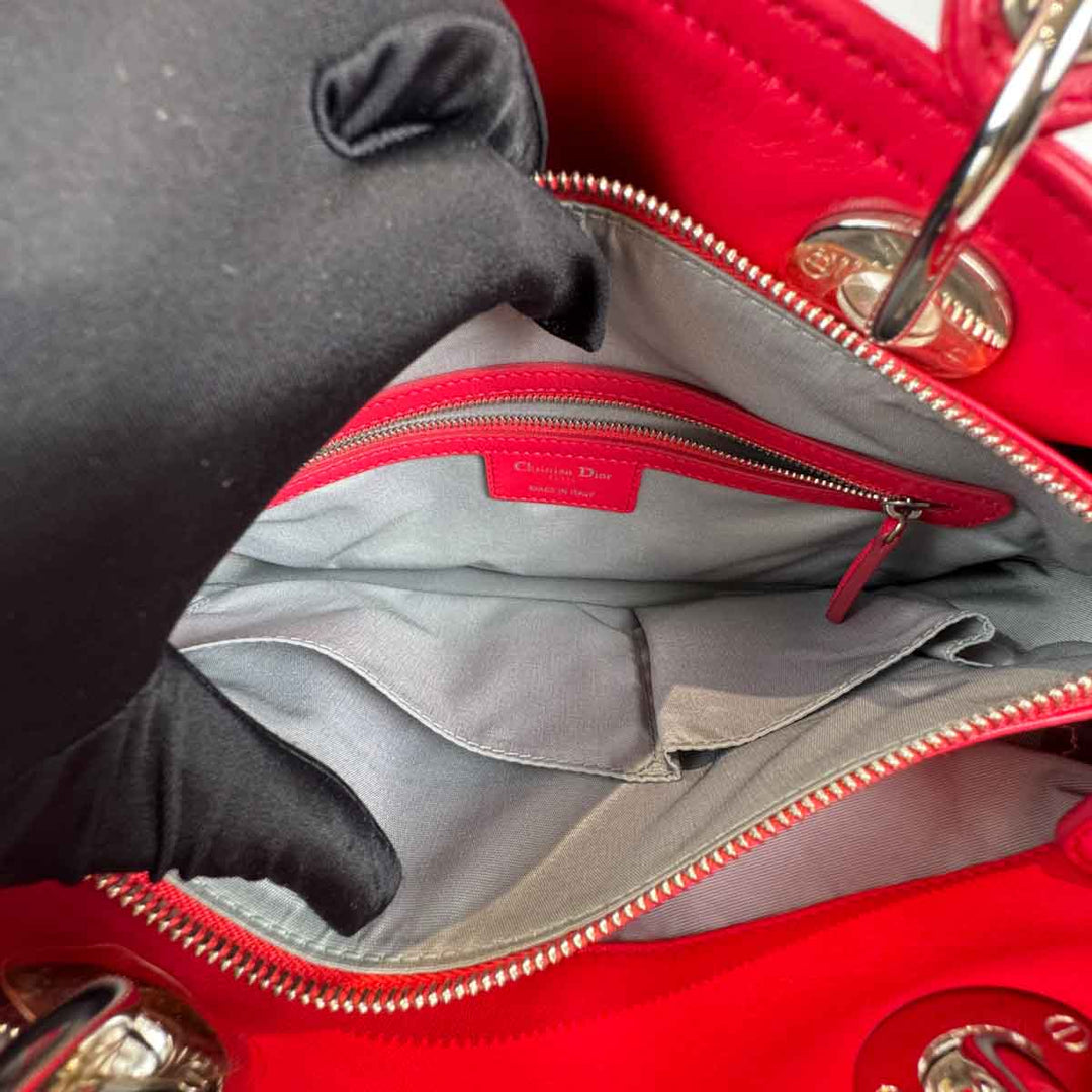Dior Granville Cannage Bag Red
