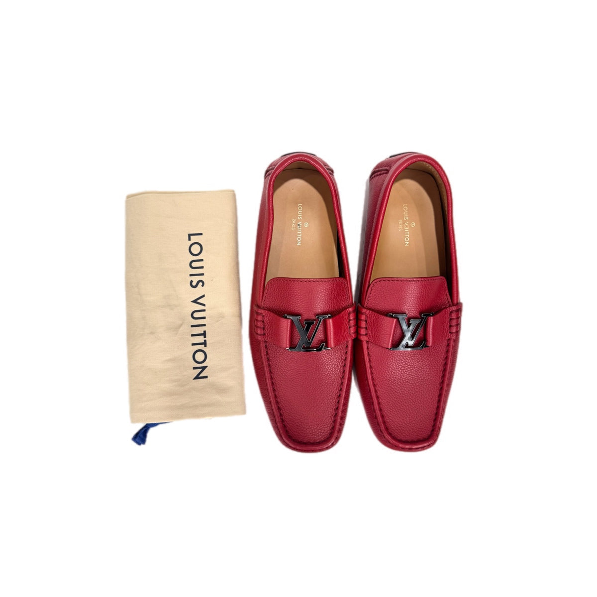 Louis Vuitton Mens Loafer Red