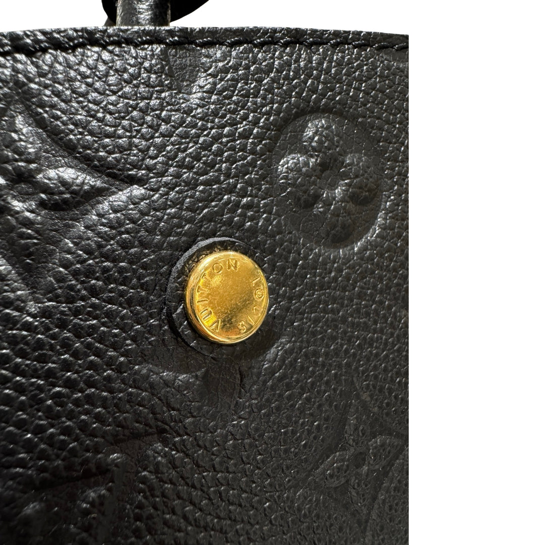 Louis Vuitton Montaigne Black Calfskin PM Bags