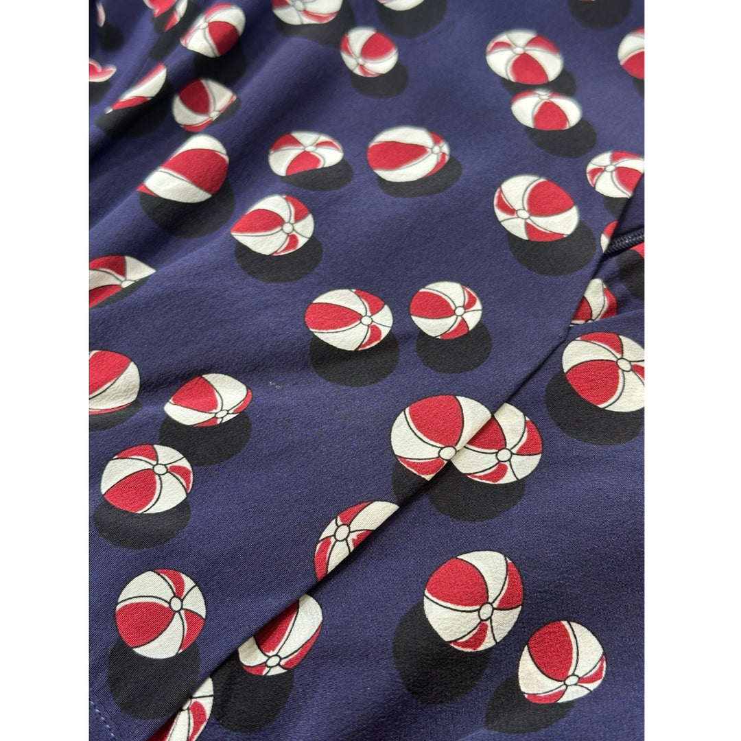 Gucci Beach Ball/Heart Printed Silk Dress #40