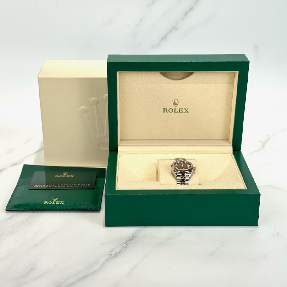 Rolex Datejust 28mm Rose Gold Steel Auto Watch