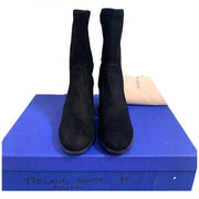 Stuart Weitzman Black Suede Heel Boots 40 - Jiaxyk