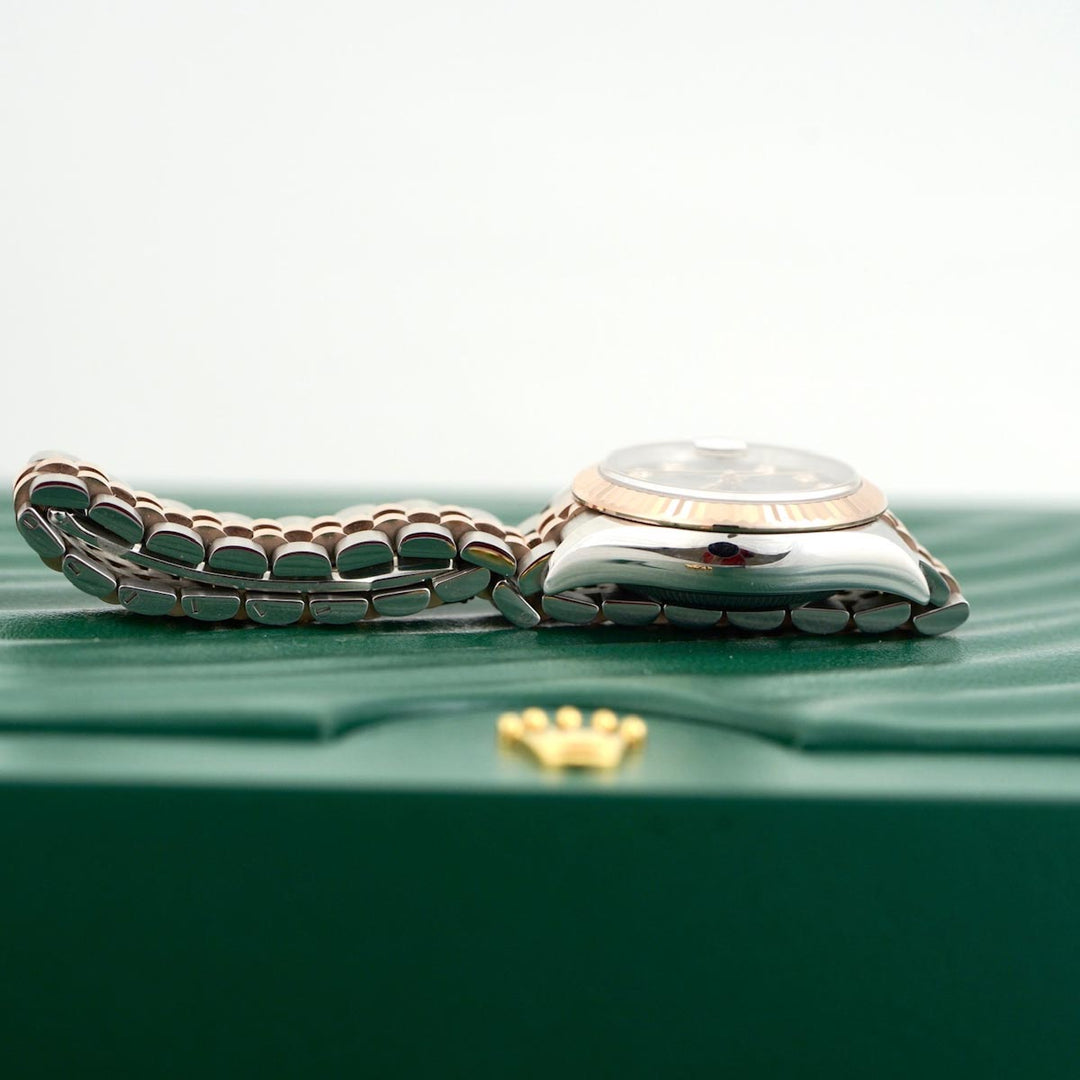 Rolex Datejust 28mm Rose Gold Steel Auto Watch
