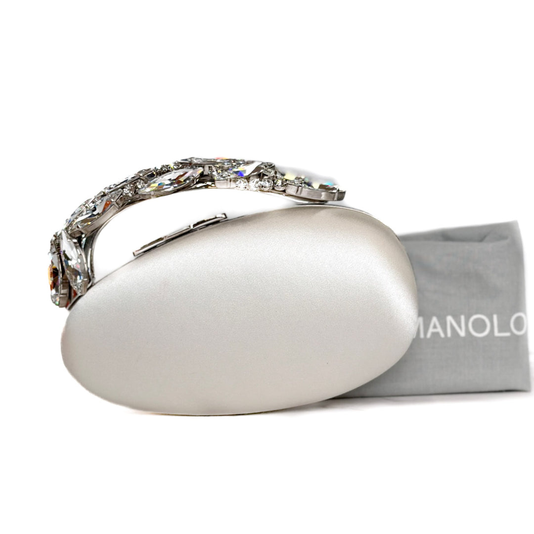 Manolo Blahnik Nadira Satin Clutch