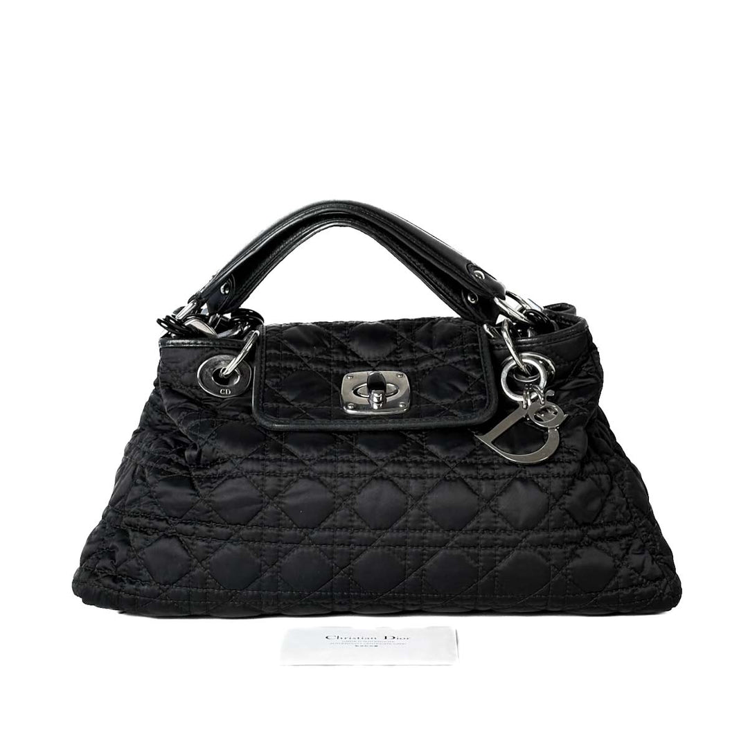 Dior Charming Nylon Cannage Tote Bag