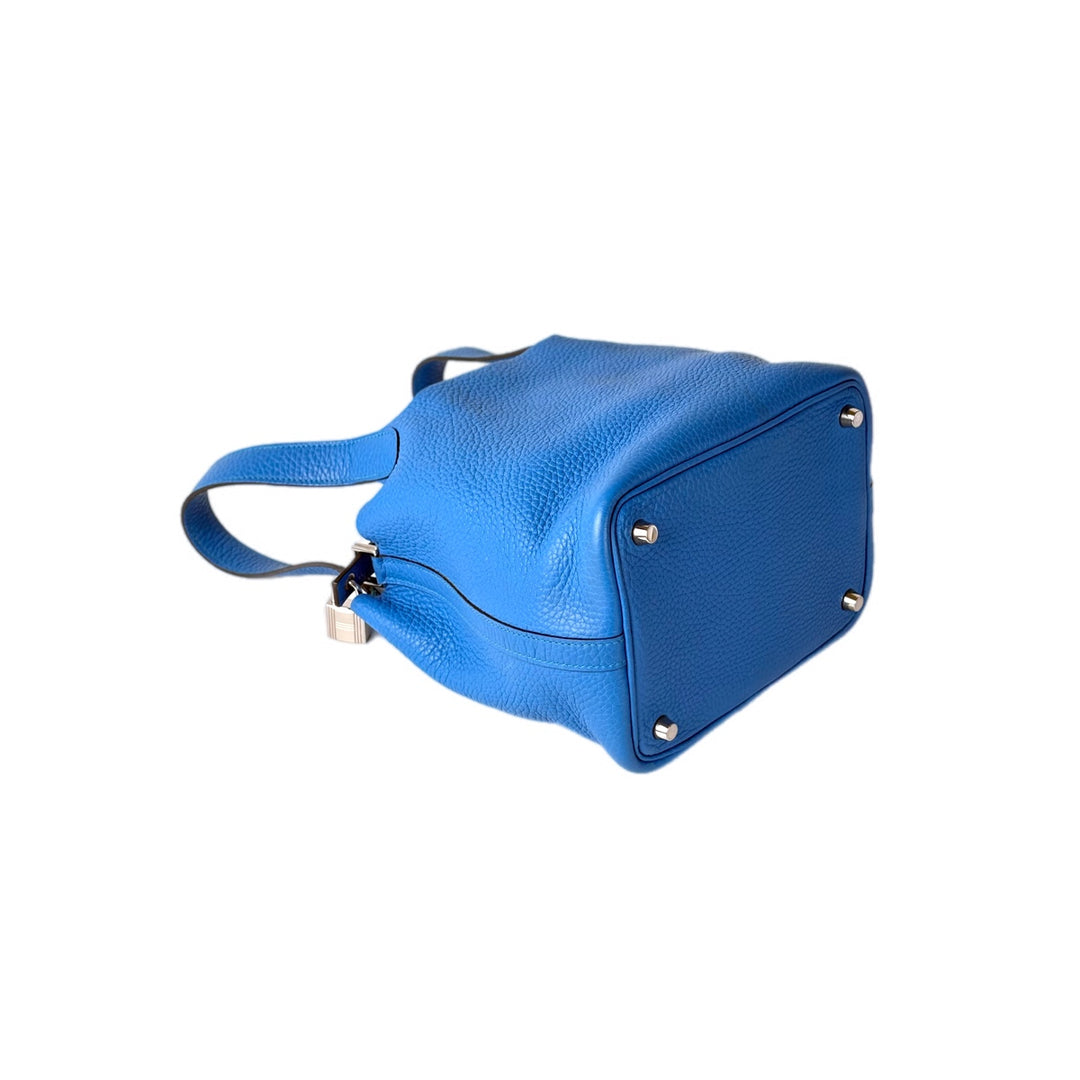 Hermes Picotin 18 Blue TC Bag