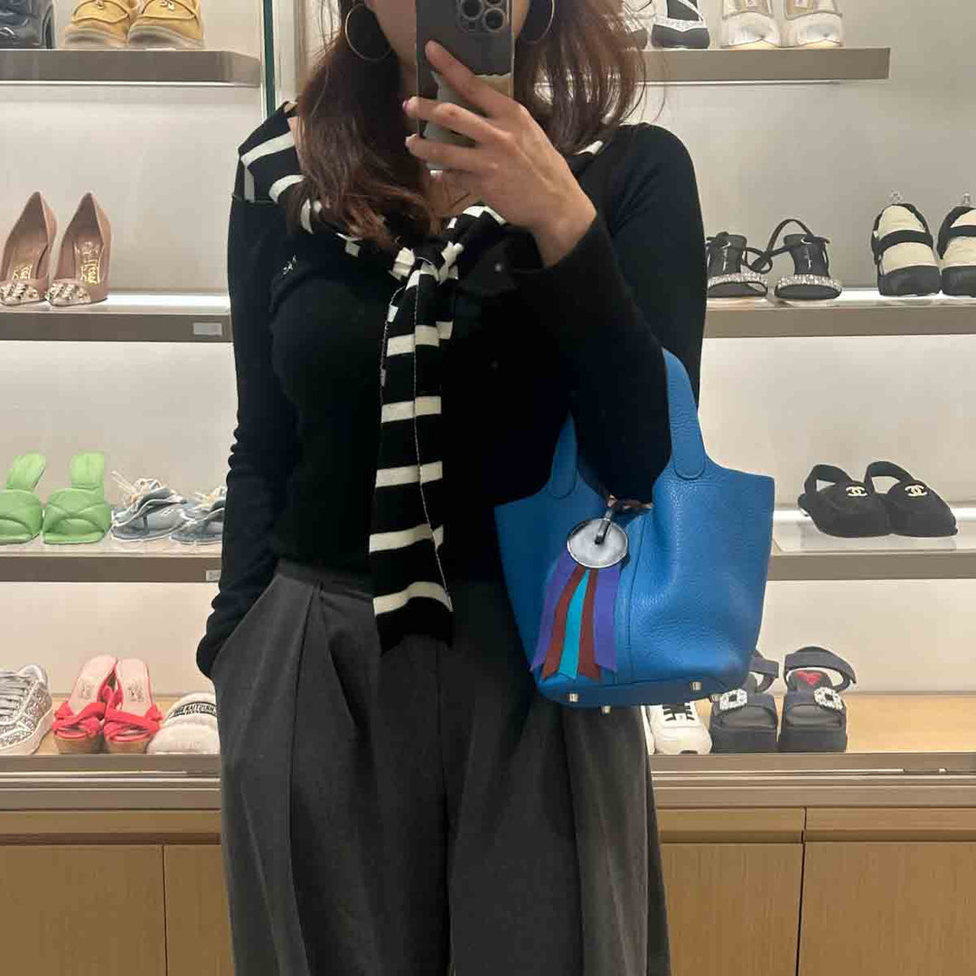 Hermes Picotin 18 Blue TC Bag