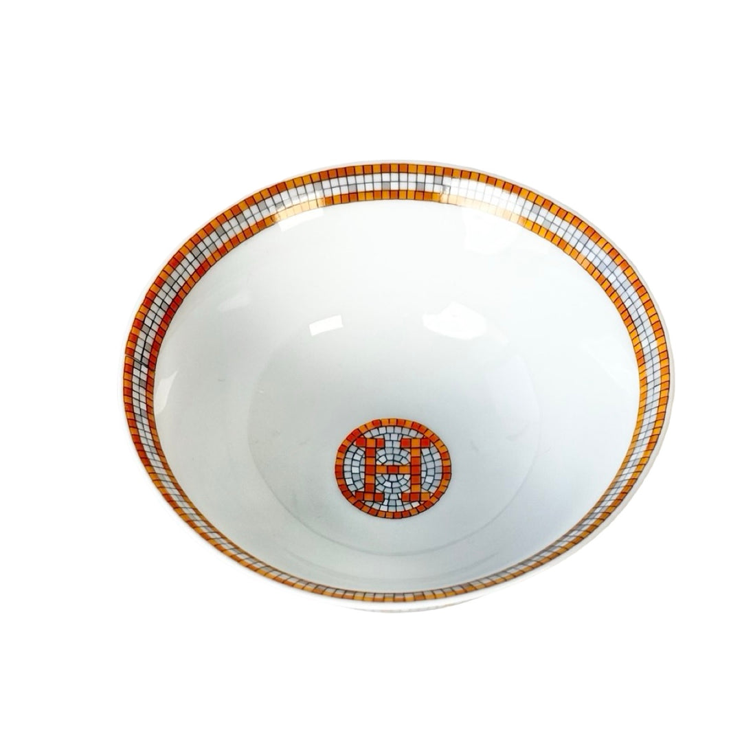 Hermes Mosaique Gold Soup Bowl set2