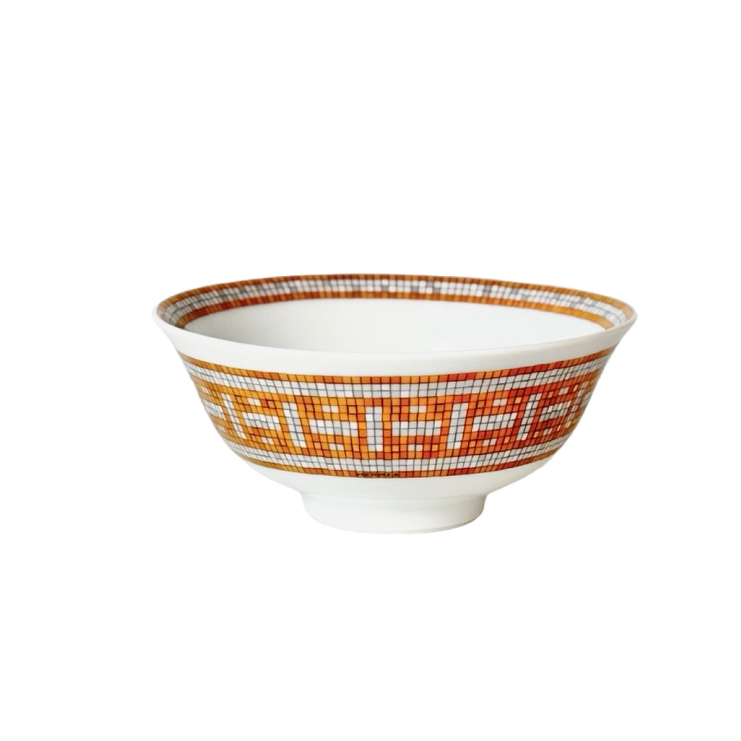 Hermes Mosaique Gold Soup Bowl set2