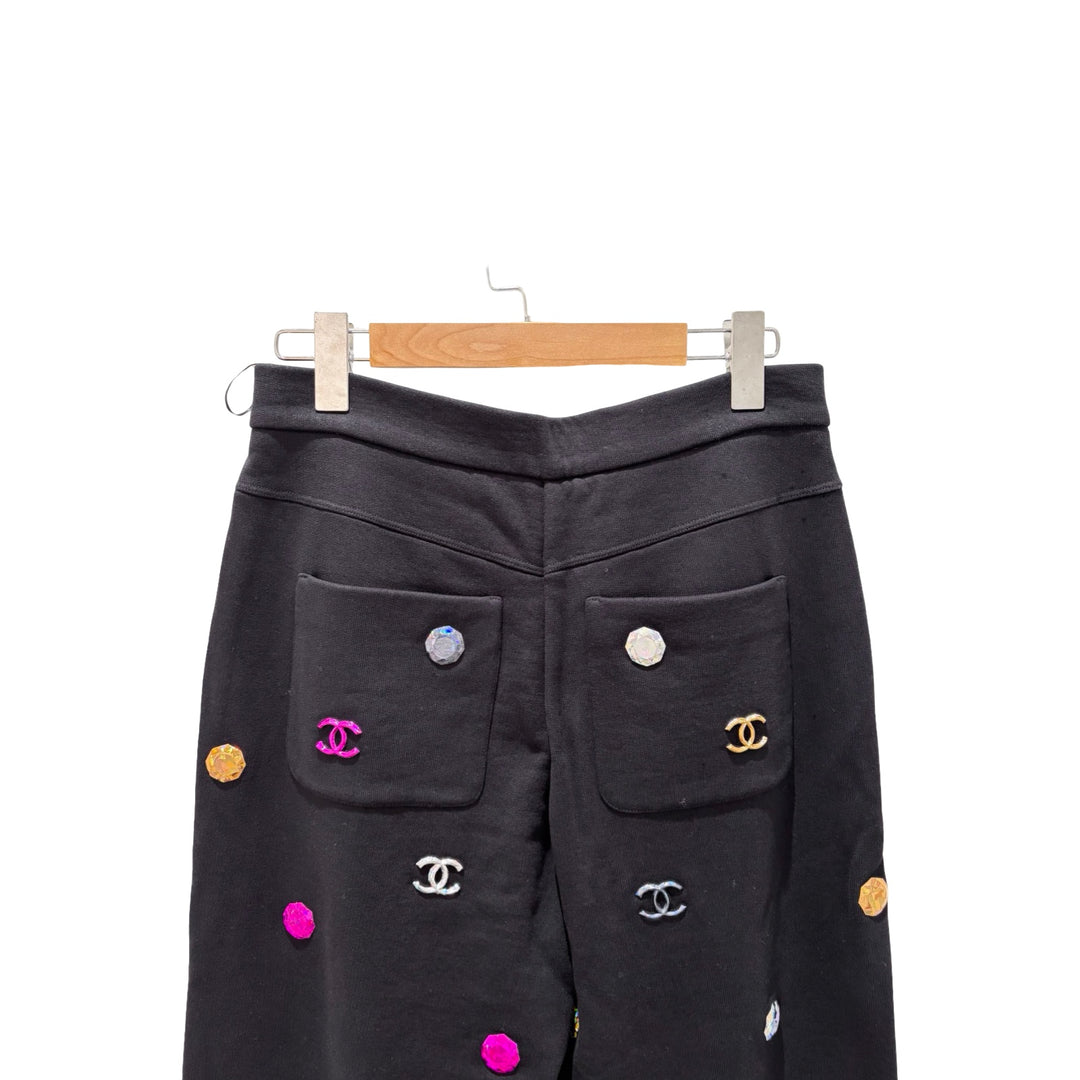 Chanel Coco Mark Strass Pant #38