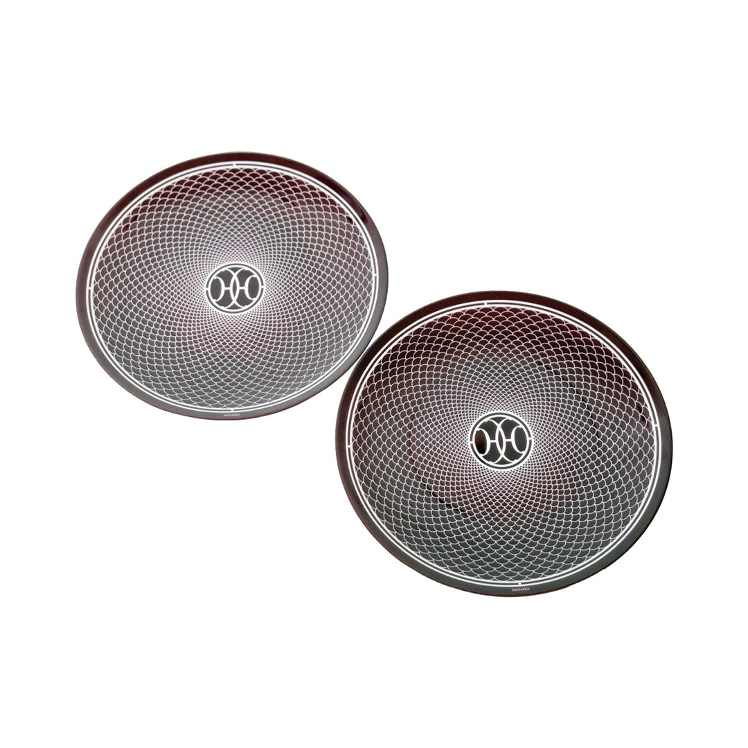 Hermes H Deco Red Table plate set2