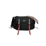 Prada Nylon New Vela Studded Messenger Bag - Jiaxyk