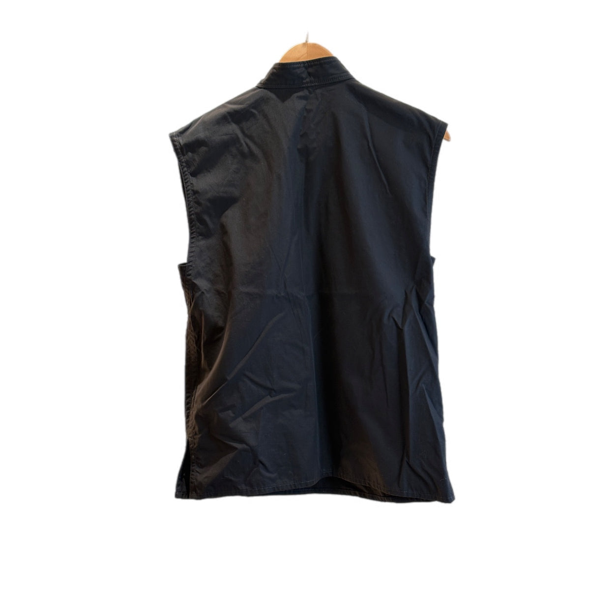 Burberry Sleeve-less Shirt Black  36#