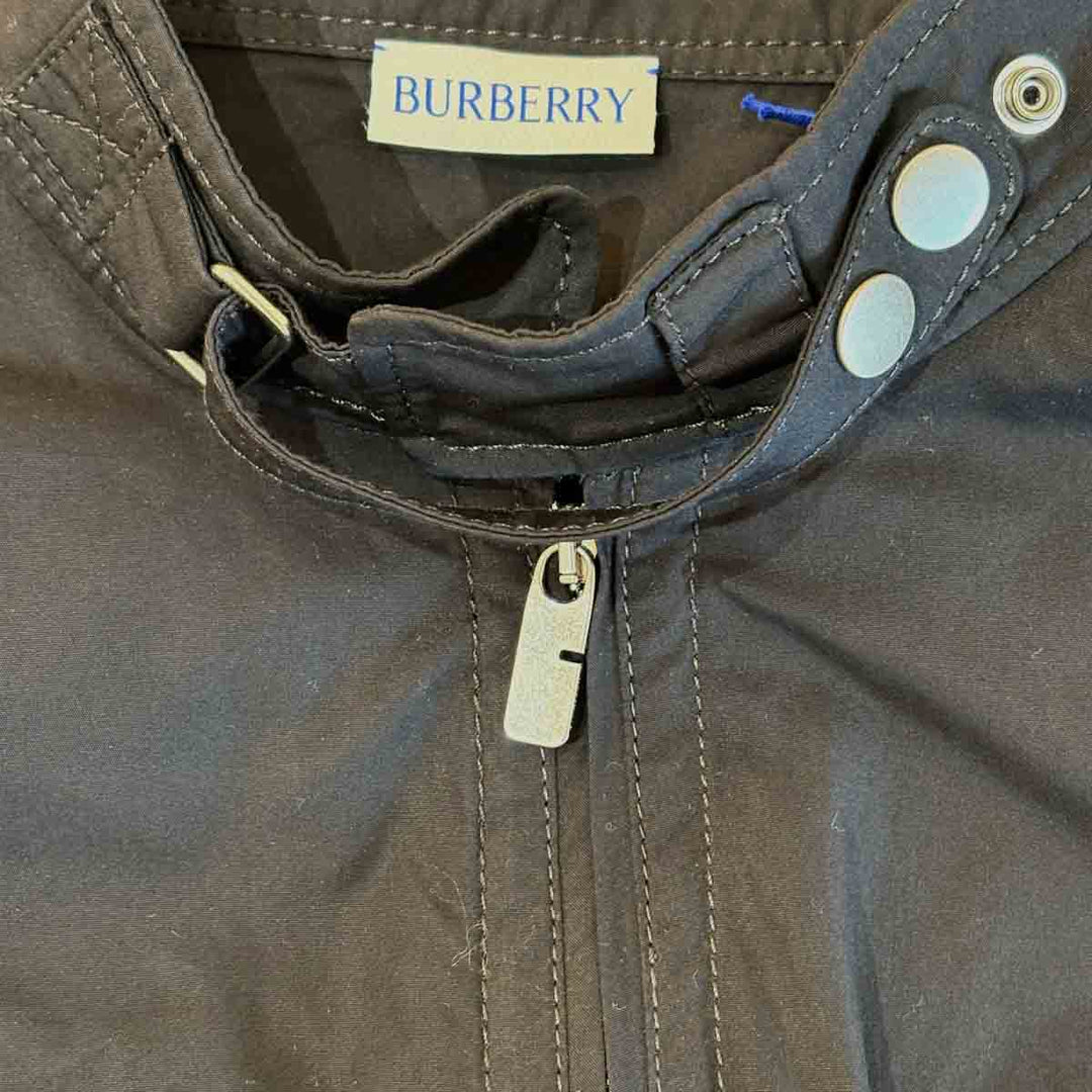 Burberry Sleeve-less Shirt Black  36#