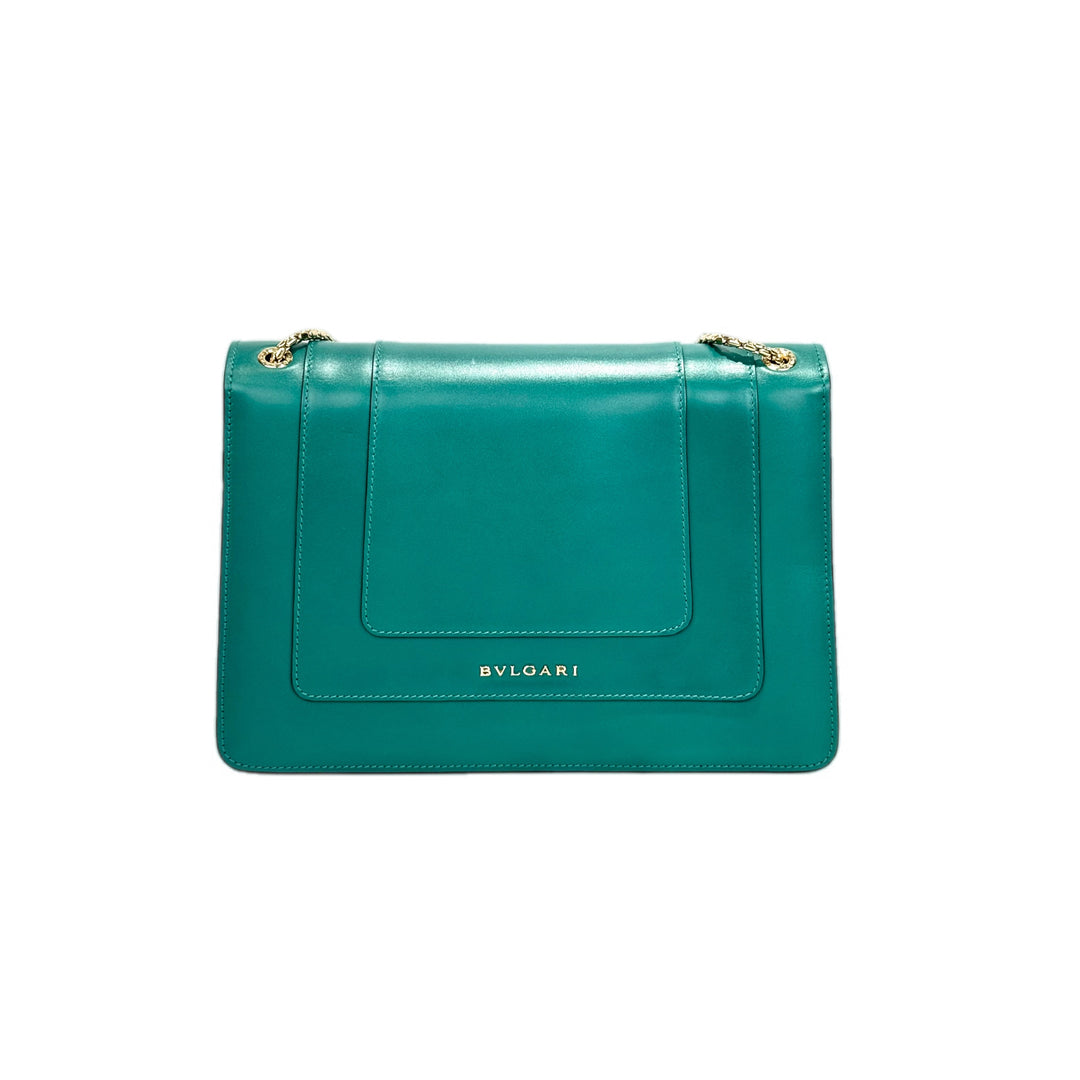 Bvlgari Med Green Serpenti Chain Bag