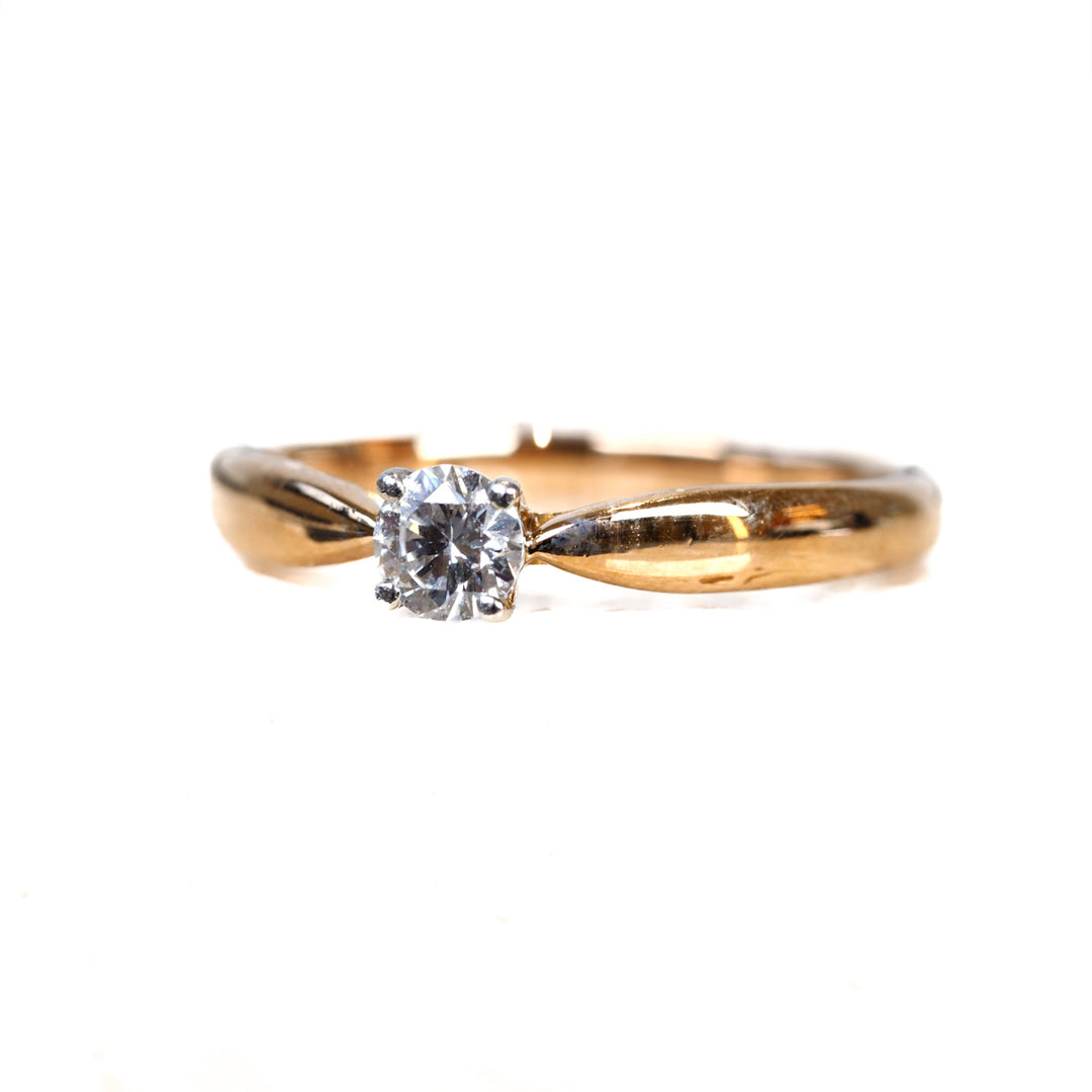 Tiffany Gold Diamond Ring Pt950 D0.22 - Jiaxyk