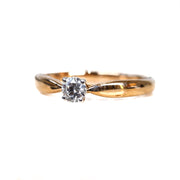 Tiffany Gold Diamond Ring Pt950 D0.22 - Jiaxyk