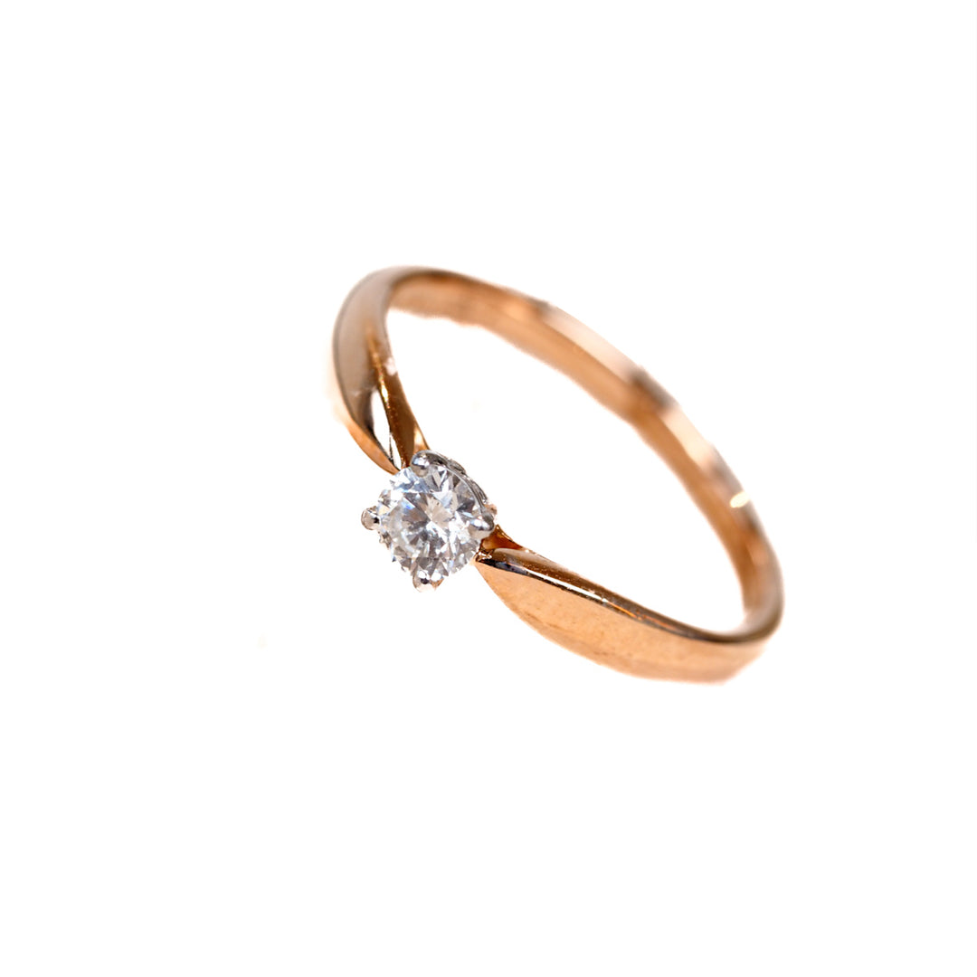 Tiffany Gold Diamond Ring Pt950 D0.22 - Jiaxyk