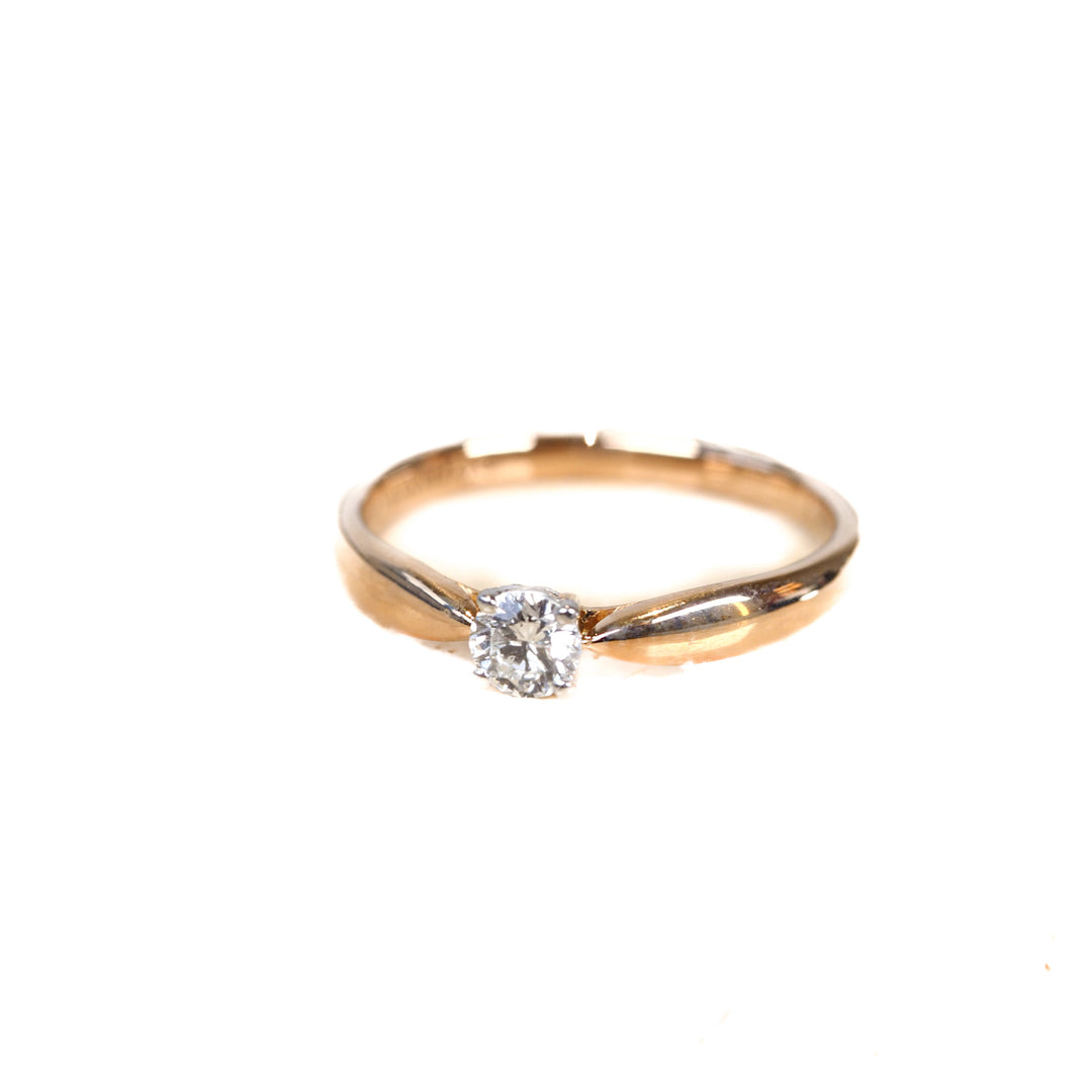 Tiffany Gold Diamond Ring Pt950 D0.22 - Jiaxyk