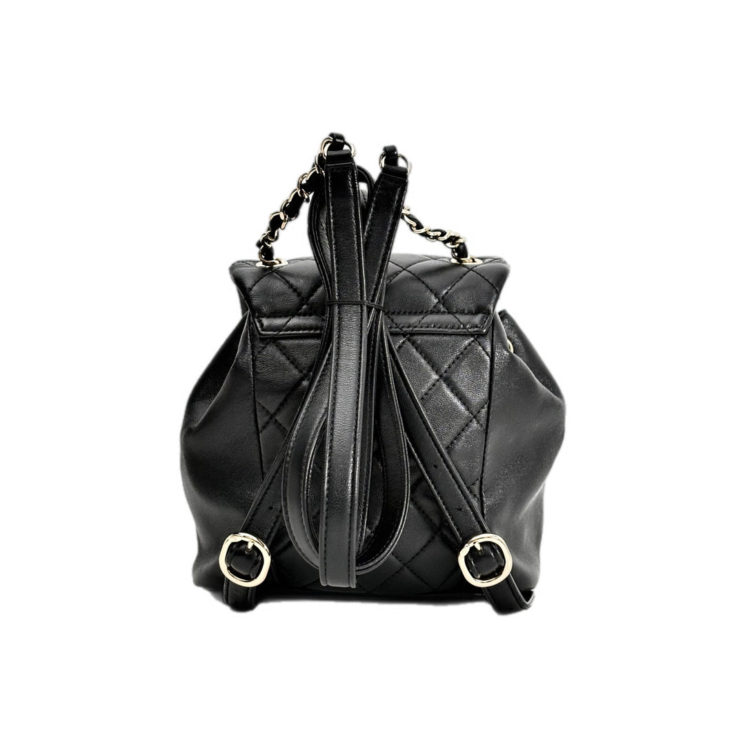 Chanel Backpack Mini Black Duma Bag