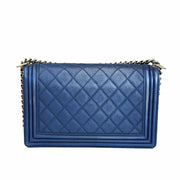 Chanel Medium Blue Leboy Bag - Jiaxyk