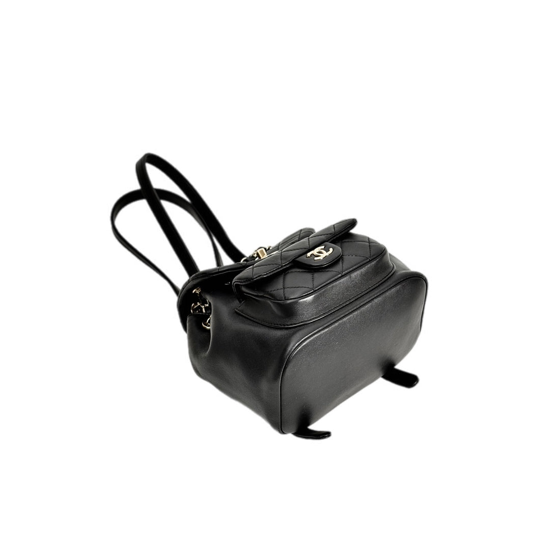 Chanel Backpack Mini Black Duma Bag