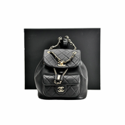 Chanel Backpack Mini Black Duma Bag