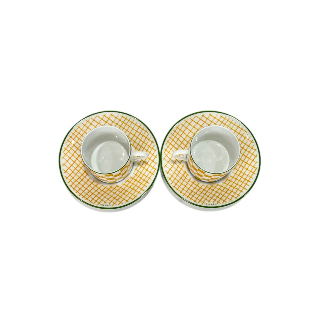 Hermes Walk in the Garden Coffee Cup and Saucer